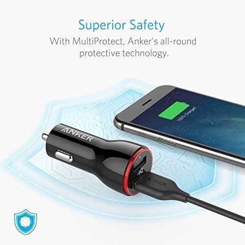 Powerdrive 2 Car Charger + 3ft Miro USB Cable - Black