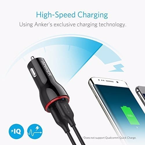 Powerdrive 2 Car Charger + 3ft Miro USB Cable - Black