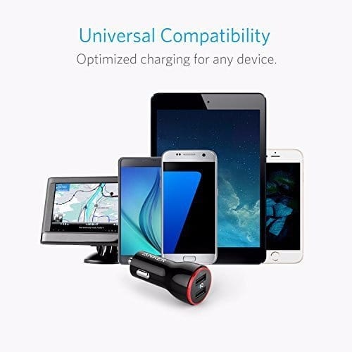 Powerdrive 2 Car Charger + 3ft Miro USB Cable - Black