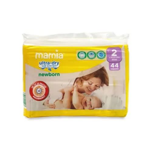 UK Newborn Diaper -Size2 - 3-6kg -44 Nappies x2 (88 Counts)