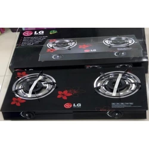 Table Top Two Burner Glass Gas Cooker