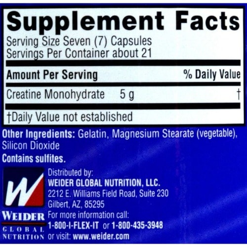Creatine Capsules - 150 Capsules