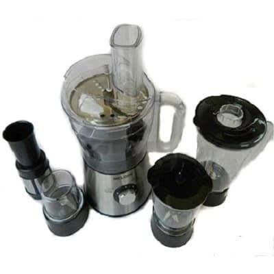 Food Processor With Blender, Grinder And Chopper - 400W - Silver