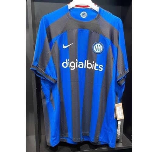 Men's Official Inter Milan Home Jersey - Stripe Blue
