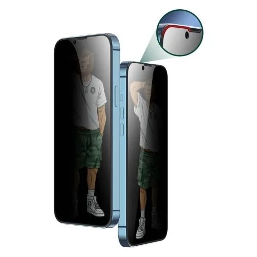 Green Lion 3d Silicone Privacy Glass Screen Protector For iPhone 13 / 13 Prmade Fro - 6.1"