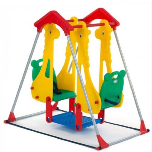 Double Giraffe Swing Set