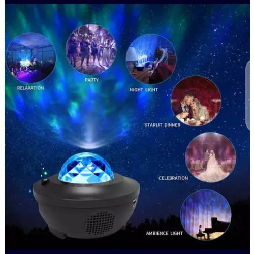 Ocean  Galaxy Room Led Light Projector With Remote & Bluetooth Speaker