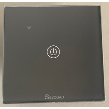 Sesogad One Gang Wifi Light Switch - Black - 200W