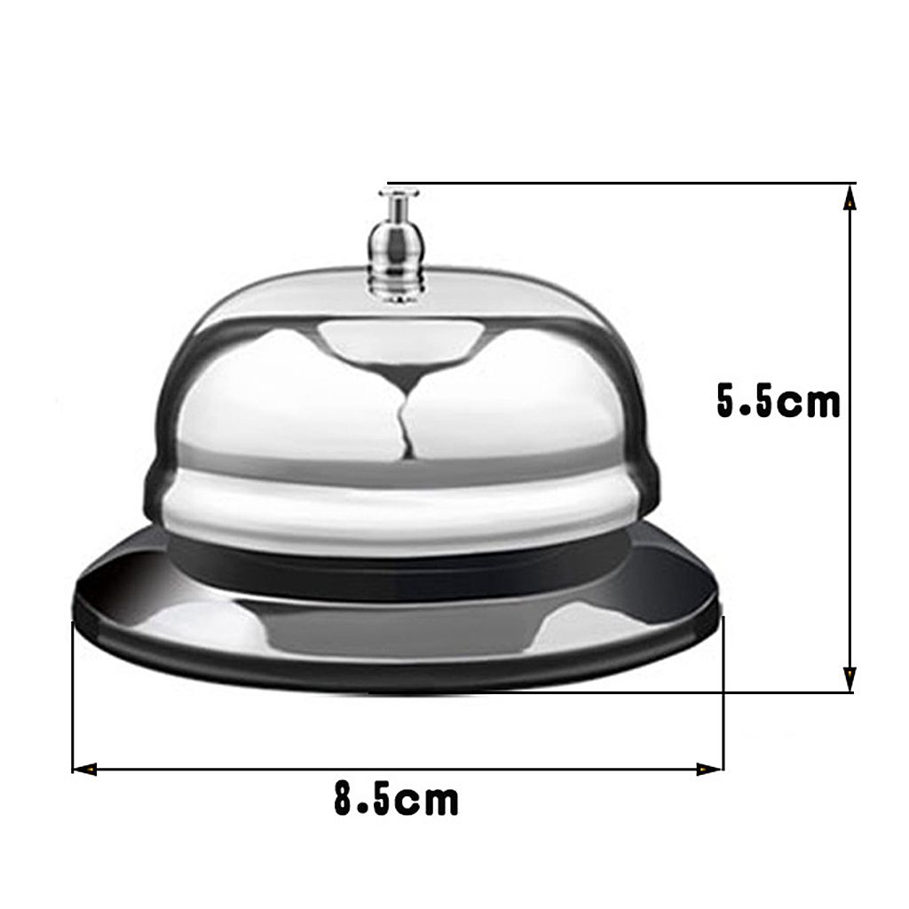 Call Bell Stainless Steel Metal Recept Desk Service Bell Bar Rings