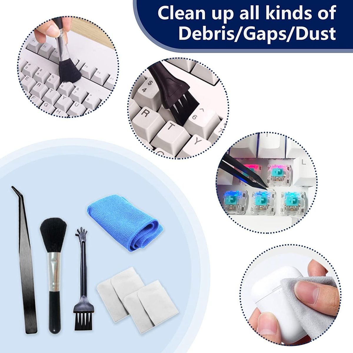 Keyboard Cleaning Kit 14 in 1 Computer Cleaning Kit Plastic