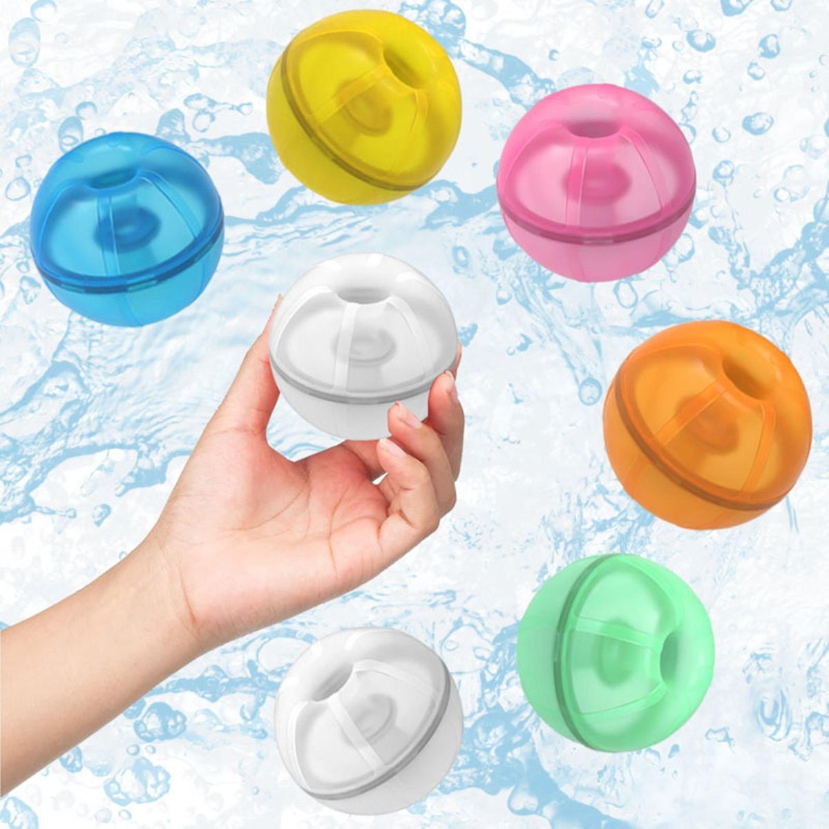 Silicone Water Battle Game Magnetic Pool Party Toy White