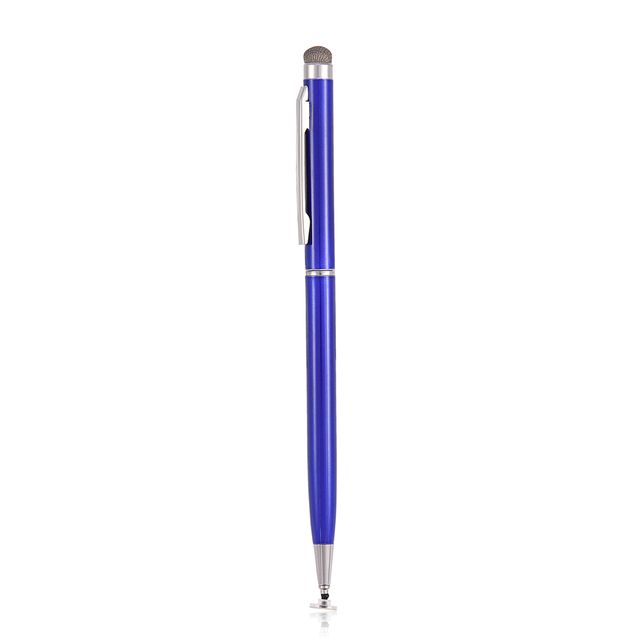 2 In1 Stylus Pen Capacitive Mobile Phone Touch Pen With Cloth Head For IPhone IOS For Samsung Redmi For Android Phone Tablet(#Blue)