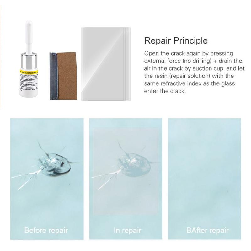 Car Cracked Glass Repair Tool DIY Car Window Phone Screen