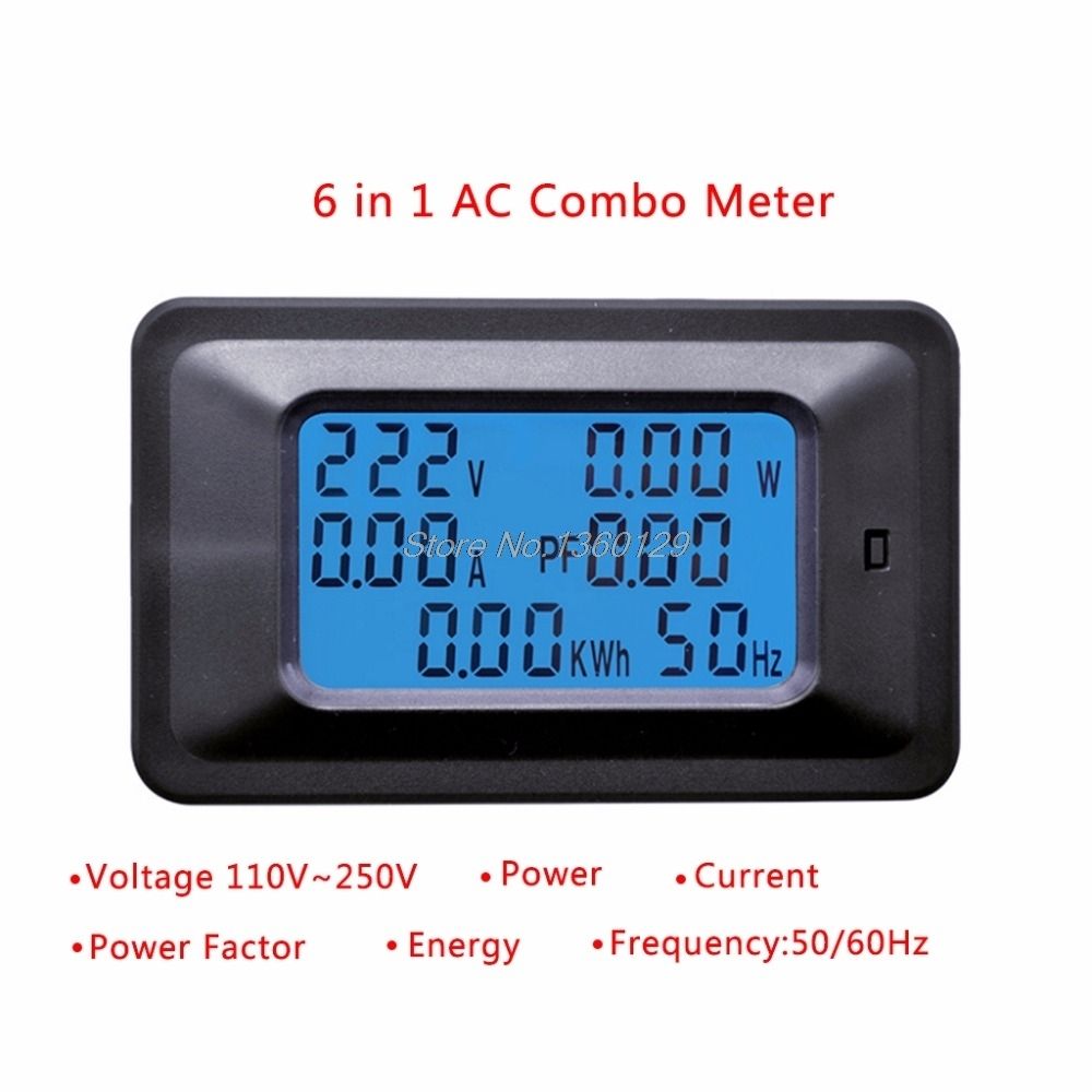 20A/100A AC LCD Digital Panel Power Watt Meter Monitor Voltage KWh Voltmeter Ammeter Tester Tools Wholesale & Drop Ship