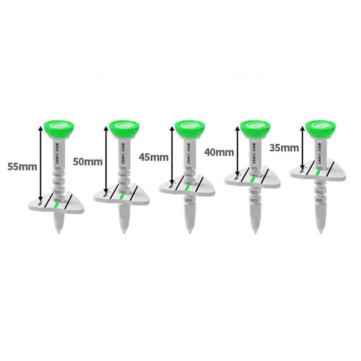 4Pcs Golf Plastic Tee Professional Durable Golf Tees Bulk White