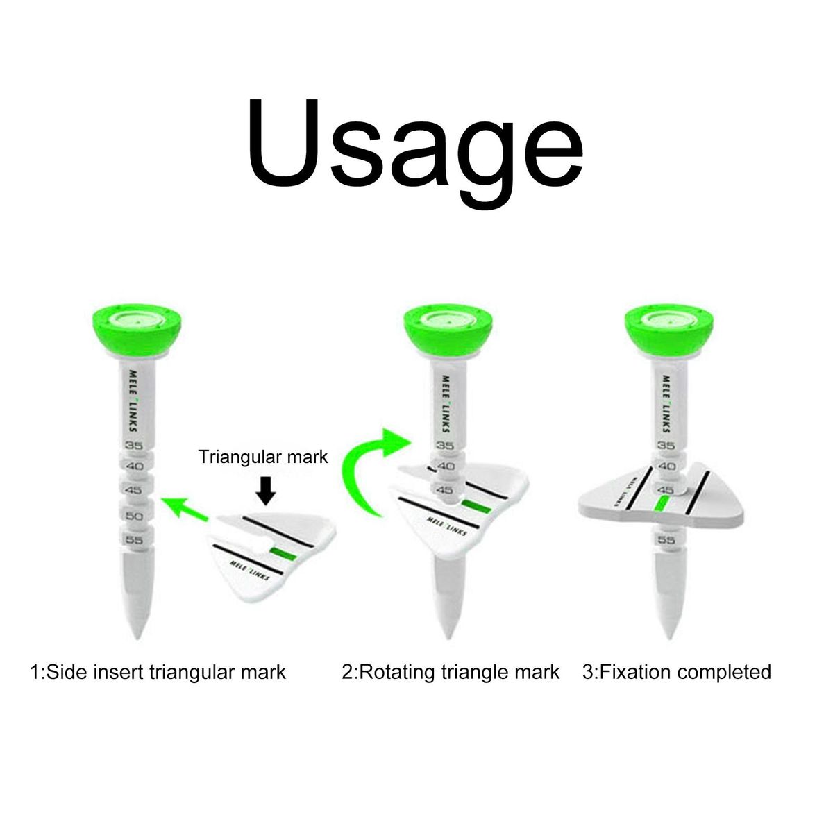 4Pcs Golf Plastic Tee Professional Durable Golf Tees Bulk White