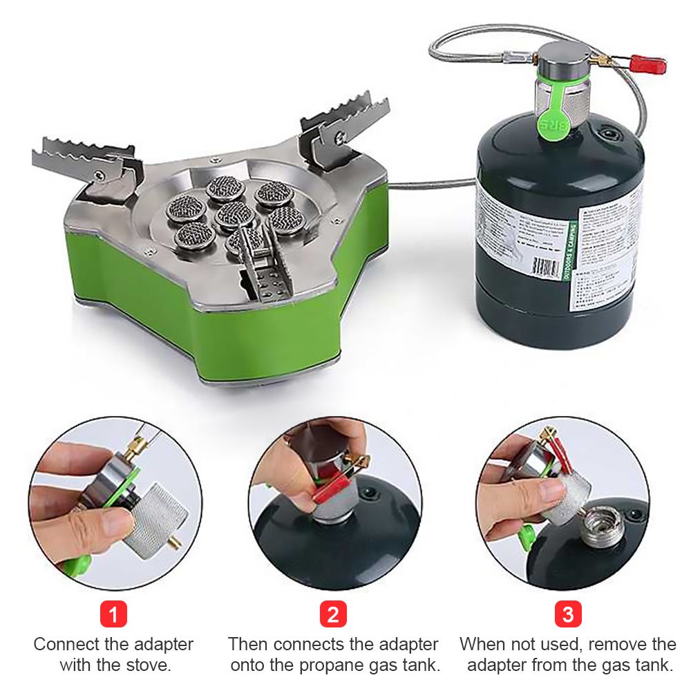 Camping Stove Adapter Outdoor Propane Gas Tank Adapter
