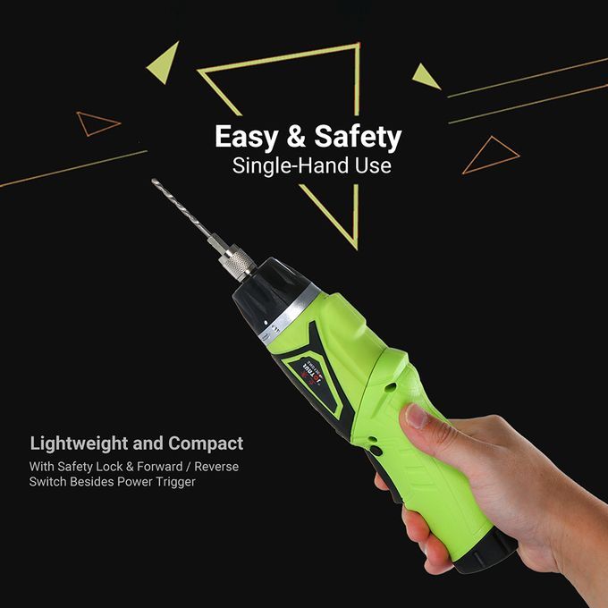 6.0N.m Cordless Electric Screwdriver 2PCS Rechargeable