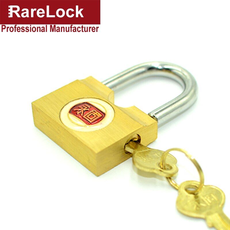 BrMini Padlock Key Lock For Barn Drawer Cabinet Diary Bag Backpack Mailbox Air Box Rarelock MS557 I