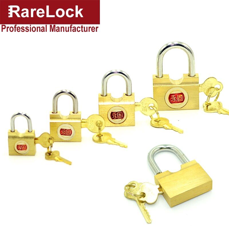 BrMini Padlock Key Lock For Barn Drawer Cabinet Diary Bag Backpack Mailbox Air Box Rarelock MS557 I