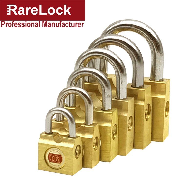 BrMini Padlock Key Lock For Barn Drawer Cabinet Diary Bag Backpack Mailbox Air Box Rarelock MS557 I