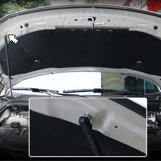Tailgate Gas Struts Seamless Practical Carbon Steel-Black
