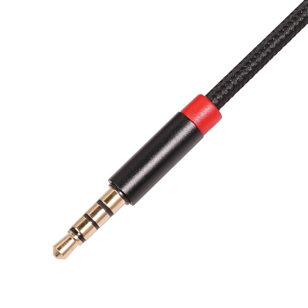 3.5mm Jack AUX AUDIO Male to Female Extension Cable with Microphone Stereo 3.5 Audio Adapter for PC Headset (1M)