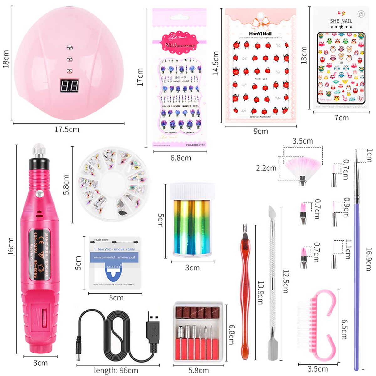 USB Manicure Tools Set