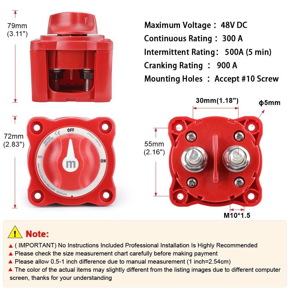 Car Auto Rv Marine Boat 12v-48v 100a-300a Cruise Control