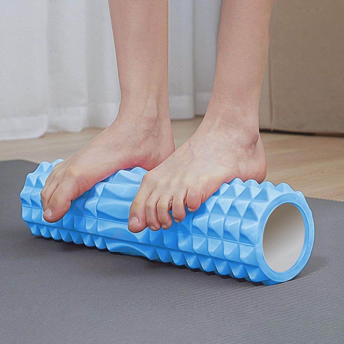 Yoga Roller EVA Fitness Yoga Column Roller Blue