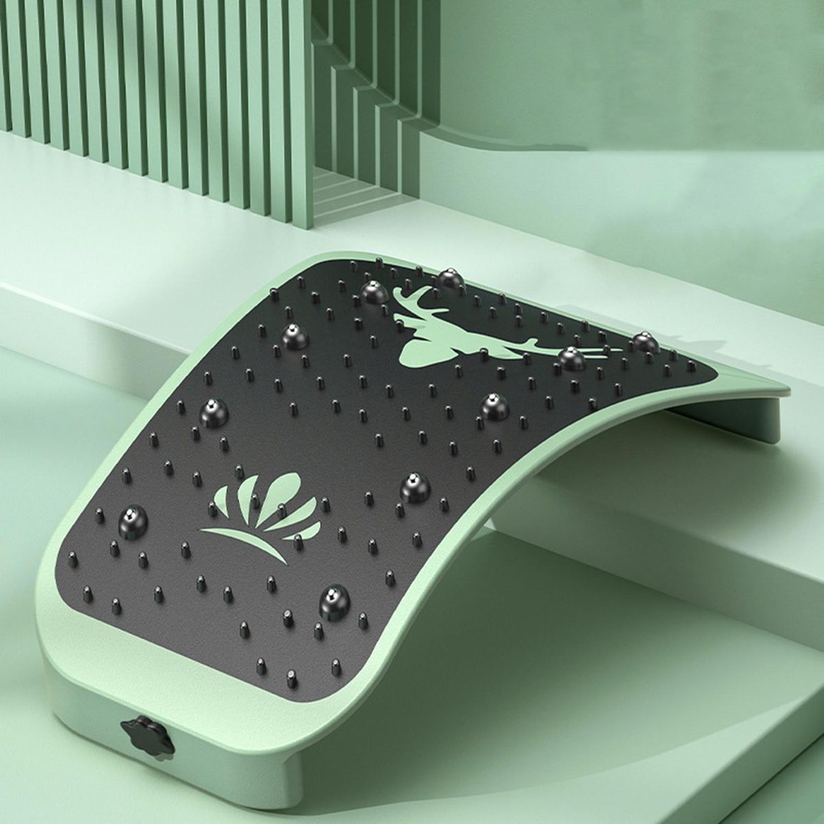 Lumbar Relaxer Stress Relief Stretch Lumbar Support Green