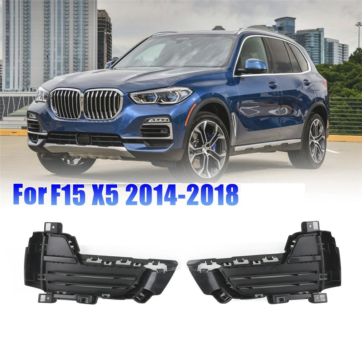 Left Front per Lower Grill Cover Black for BMW X5 F15