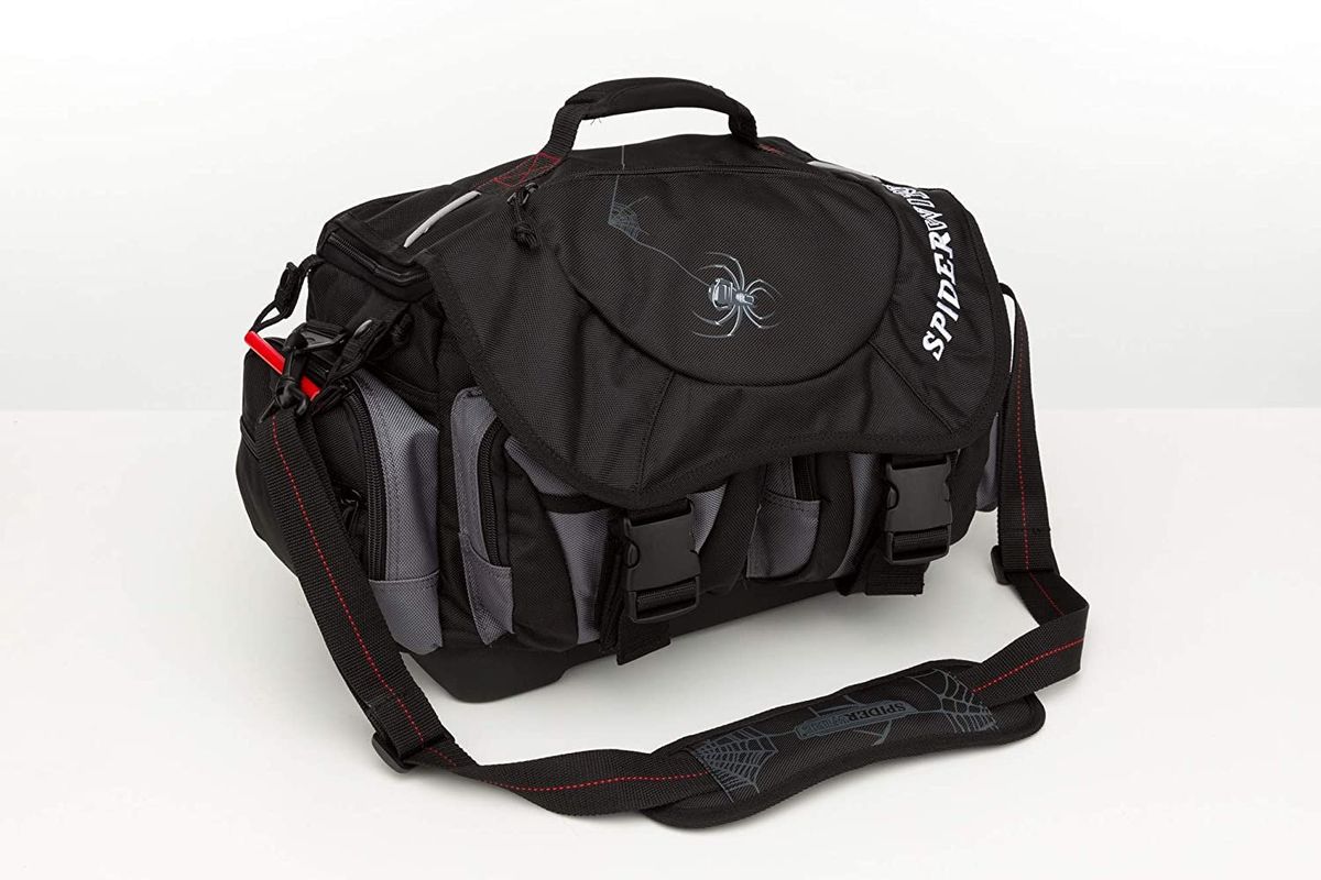 Spiderwire Wolf Tackle Bag, 38.8-Liter, Black