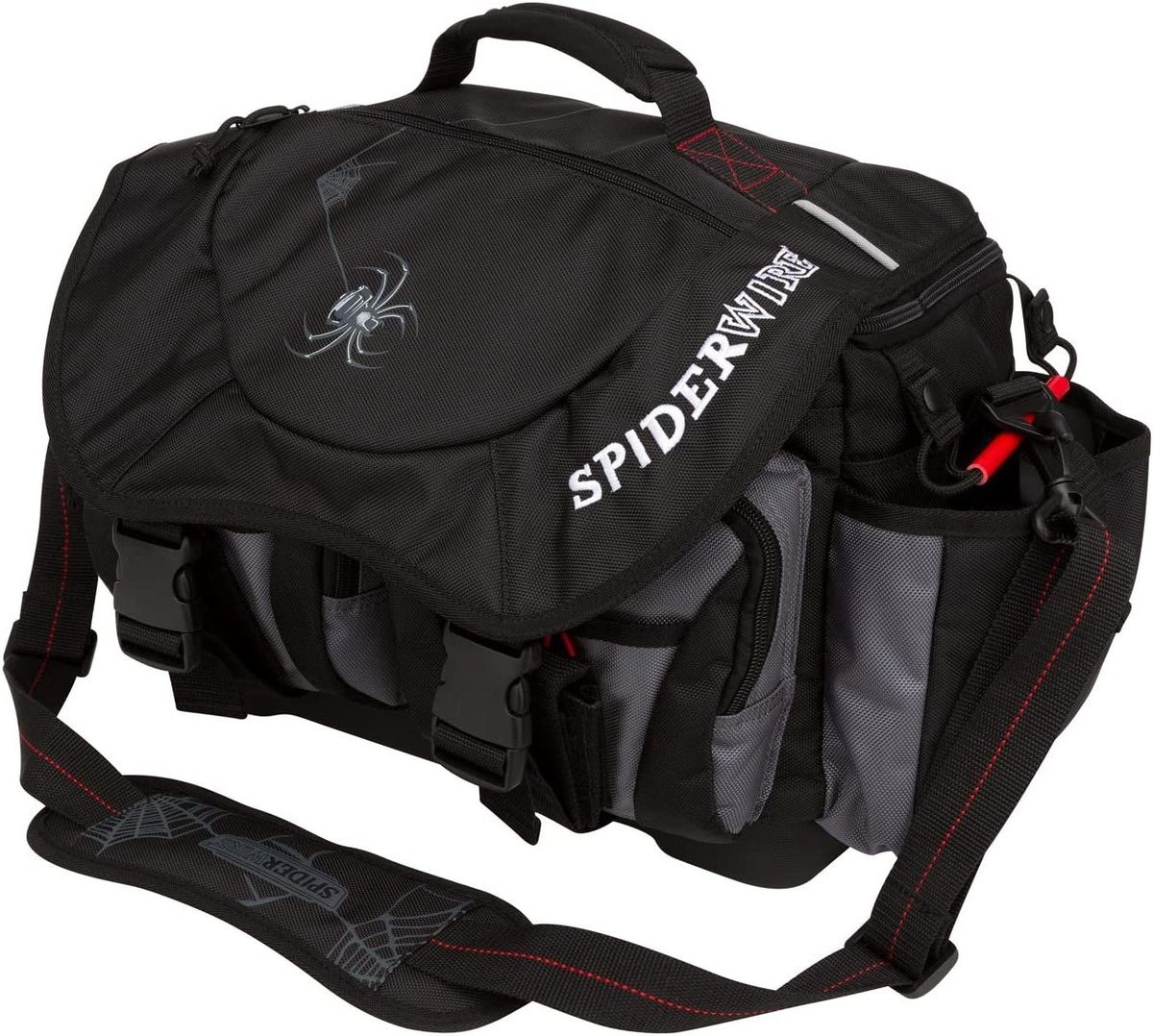 Spiderwire Wolf Tackle Bag, 38.8-Liter, Black