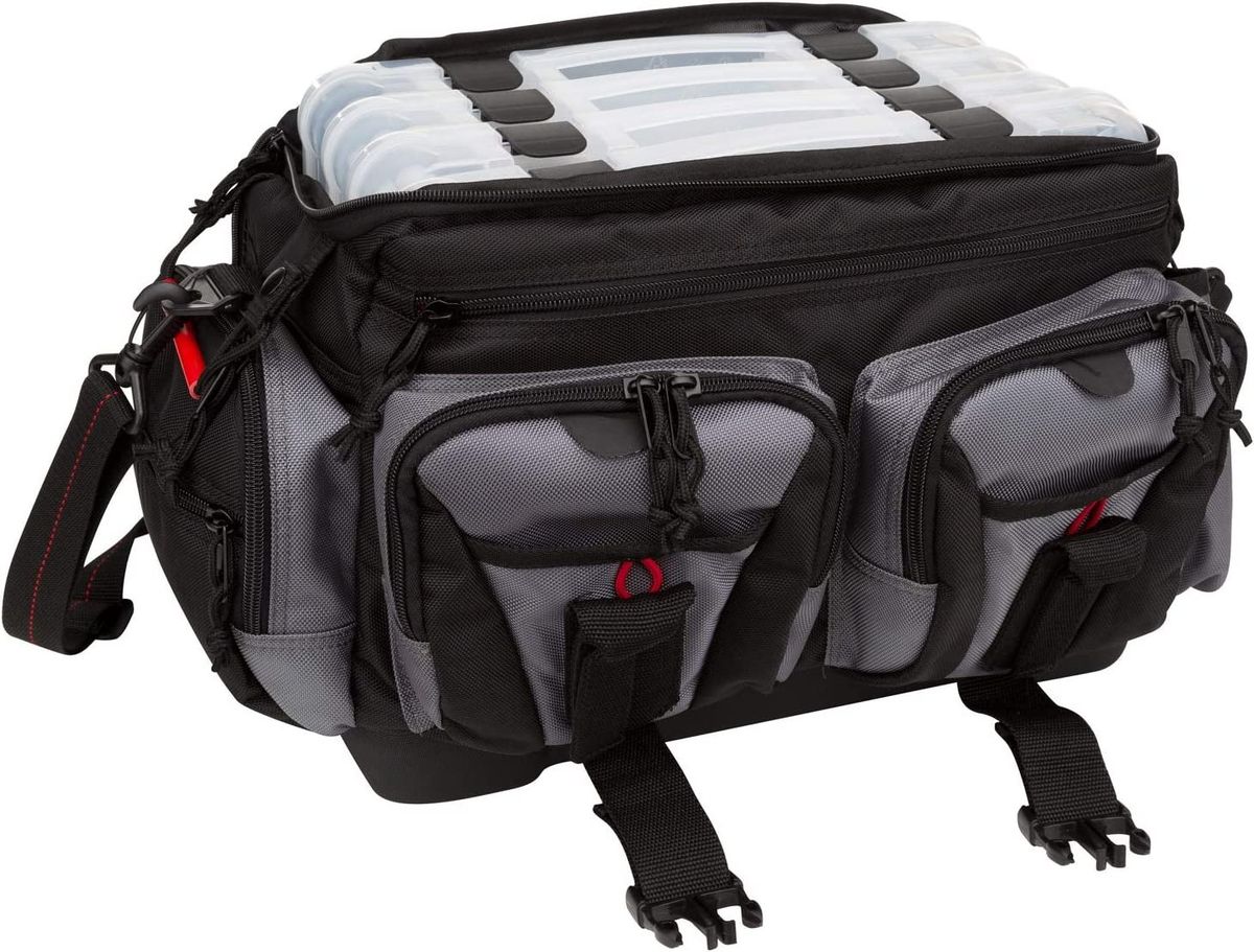 Spiderwire Wolf Tackle Bag, 38.8-Liter, Black