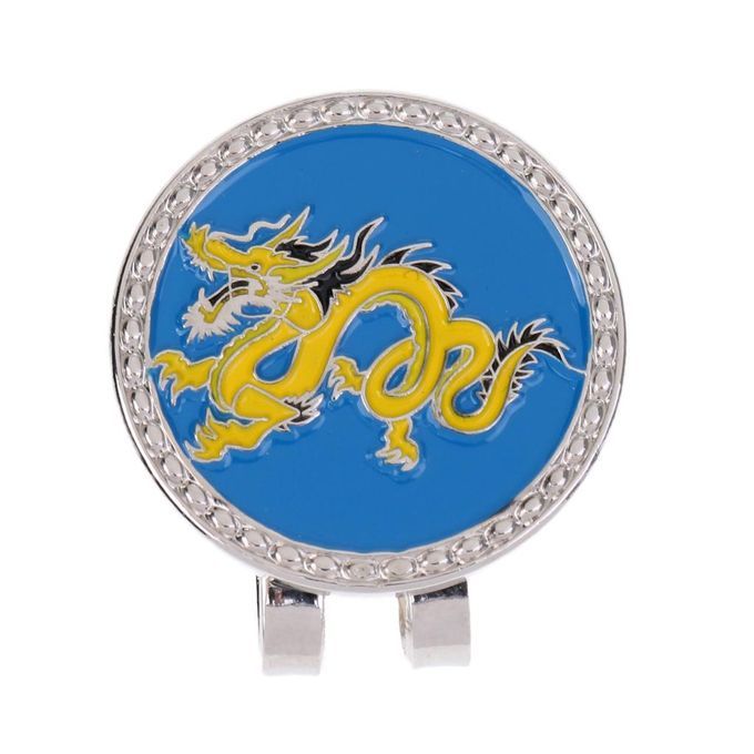 Alloy Golf Ball Marker With Magnetic Hat Clip Zodiac Dragon Dragon
