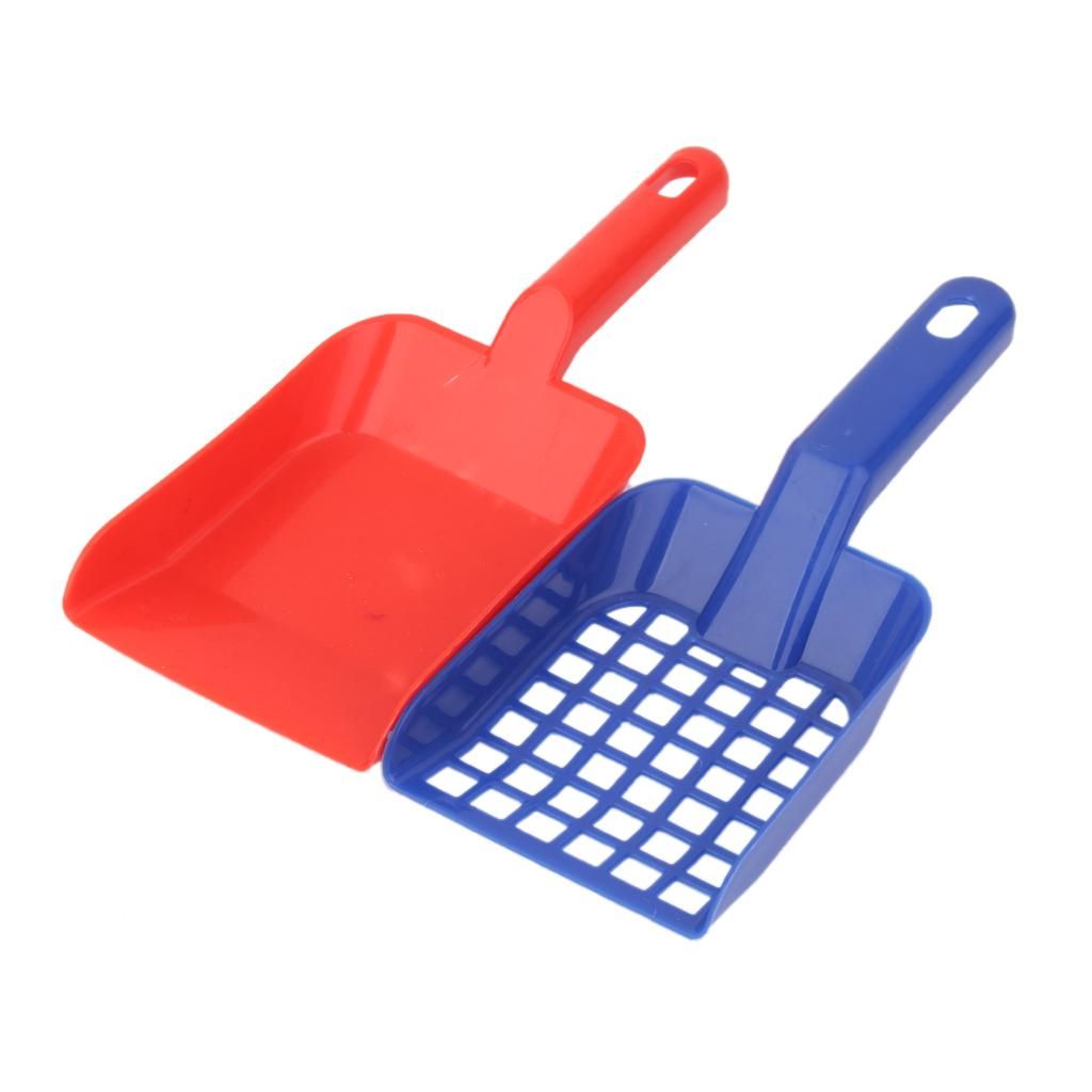 2Pcs Pet Kitten Litter Scoop Small Medium Large Pet Poops Scooper Cage