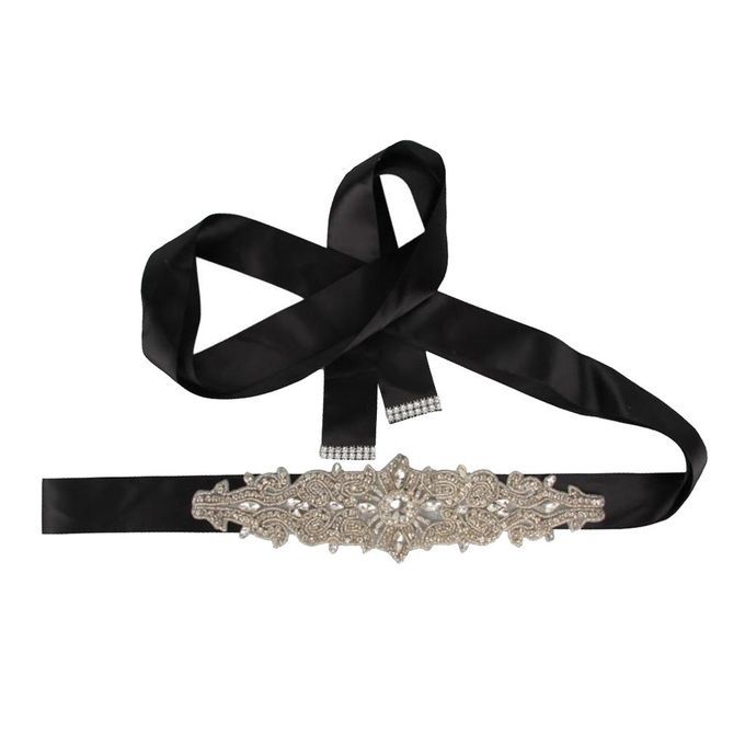 Rhinestone Belt Black