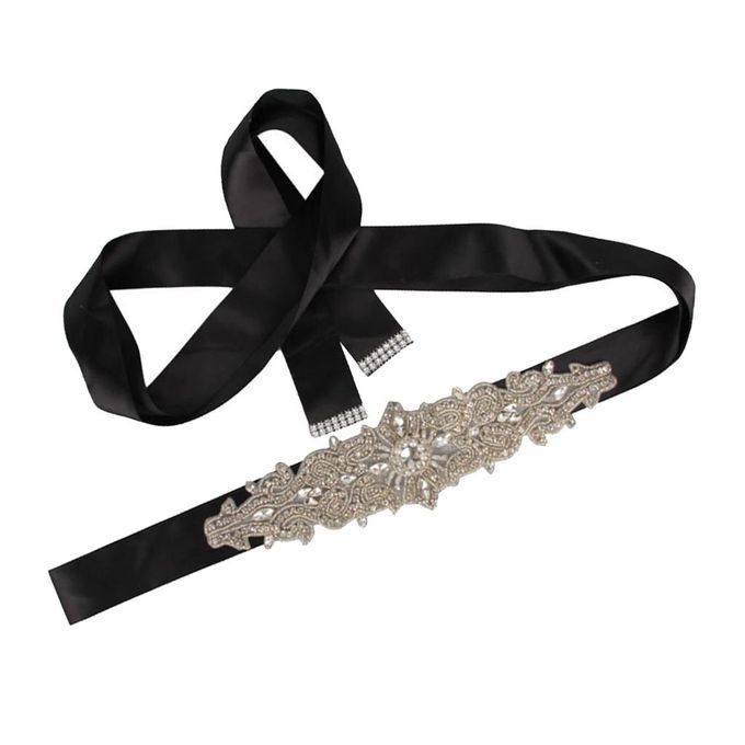 Rhinestone Belt Black
