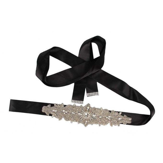 Rhinestone Belt Black