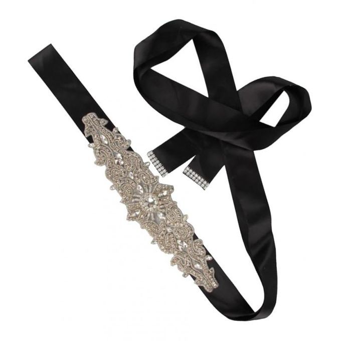 Rhinestone Belt Black