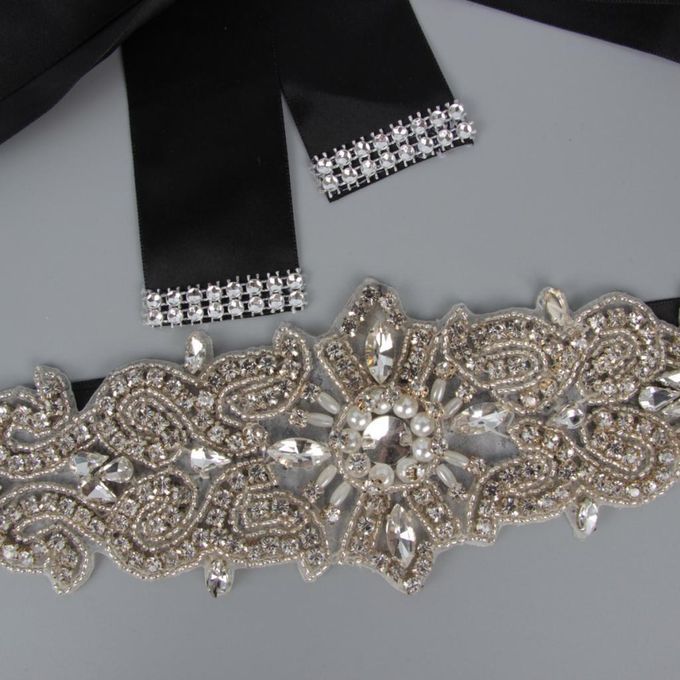 Rhinestone Belt Black