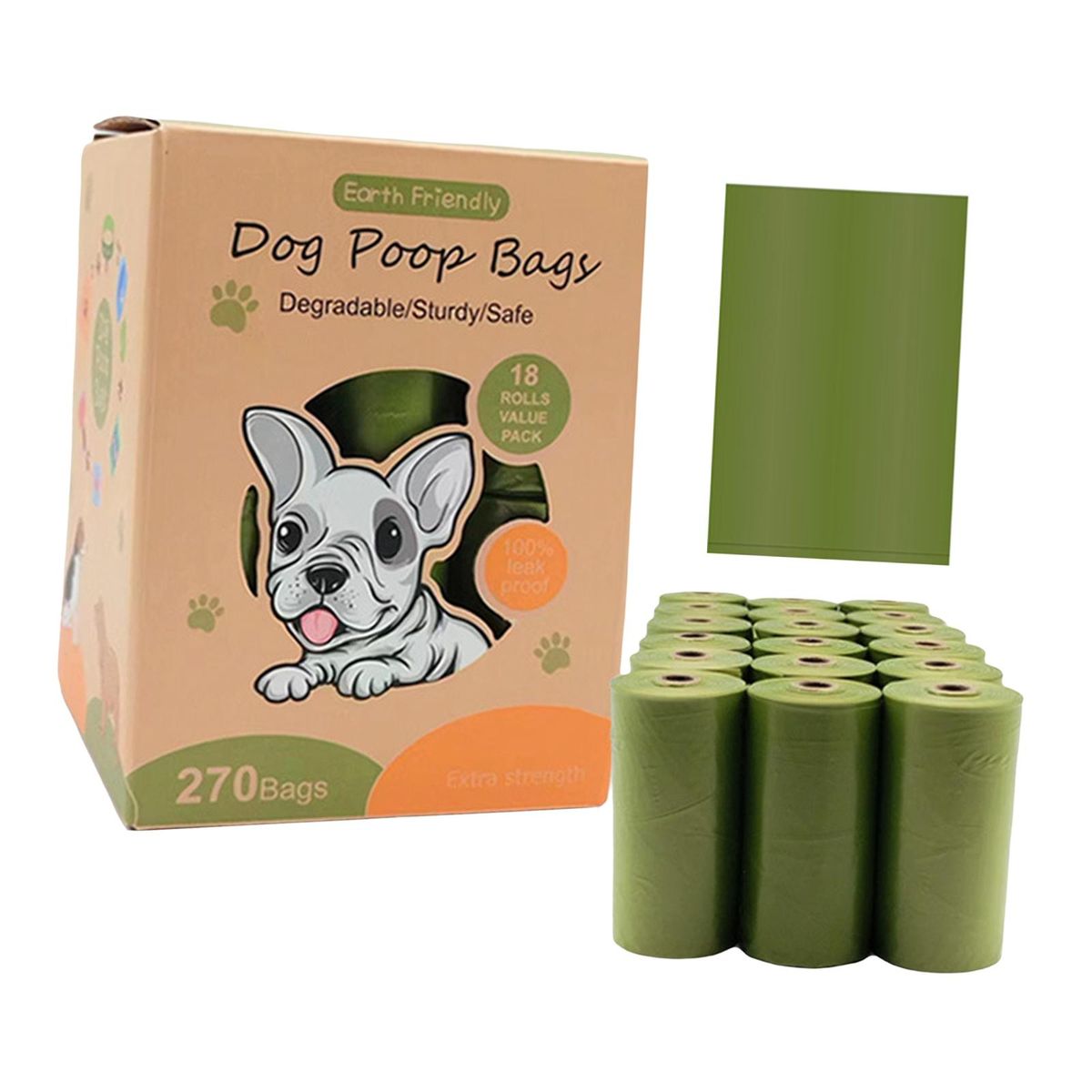 Dog  Bag Refills Replacements Leakproof Rolls For 740g
