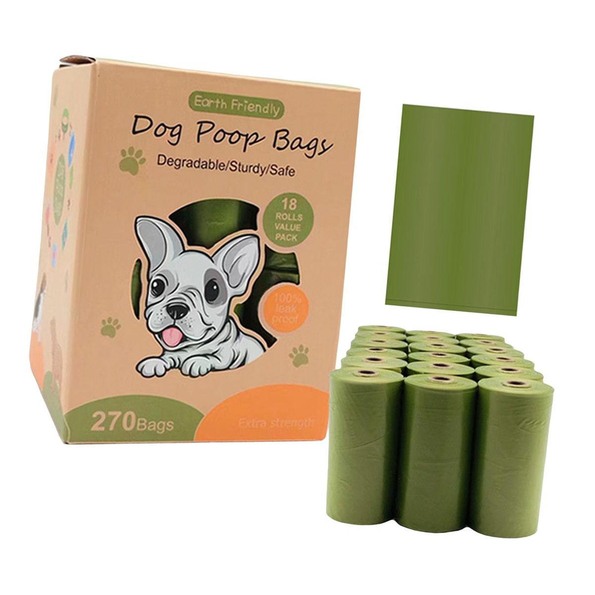 Dog  Bag Refills Replacements Leakproof Rolls For 740g