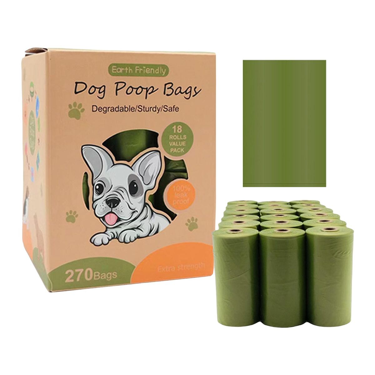 Dog  Bag Refills Replacements Leakproof Rolls For 740g