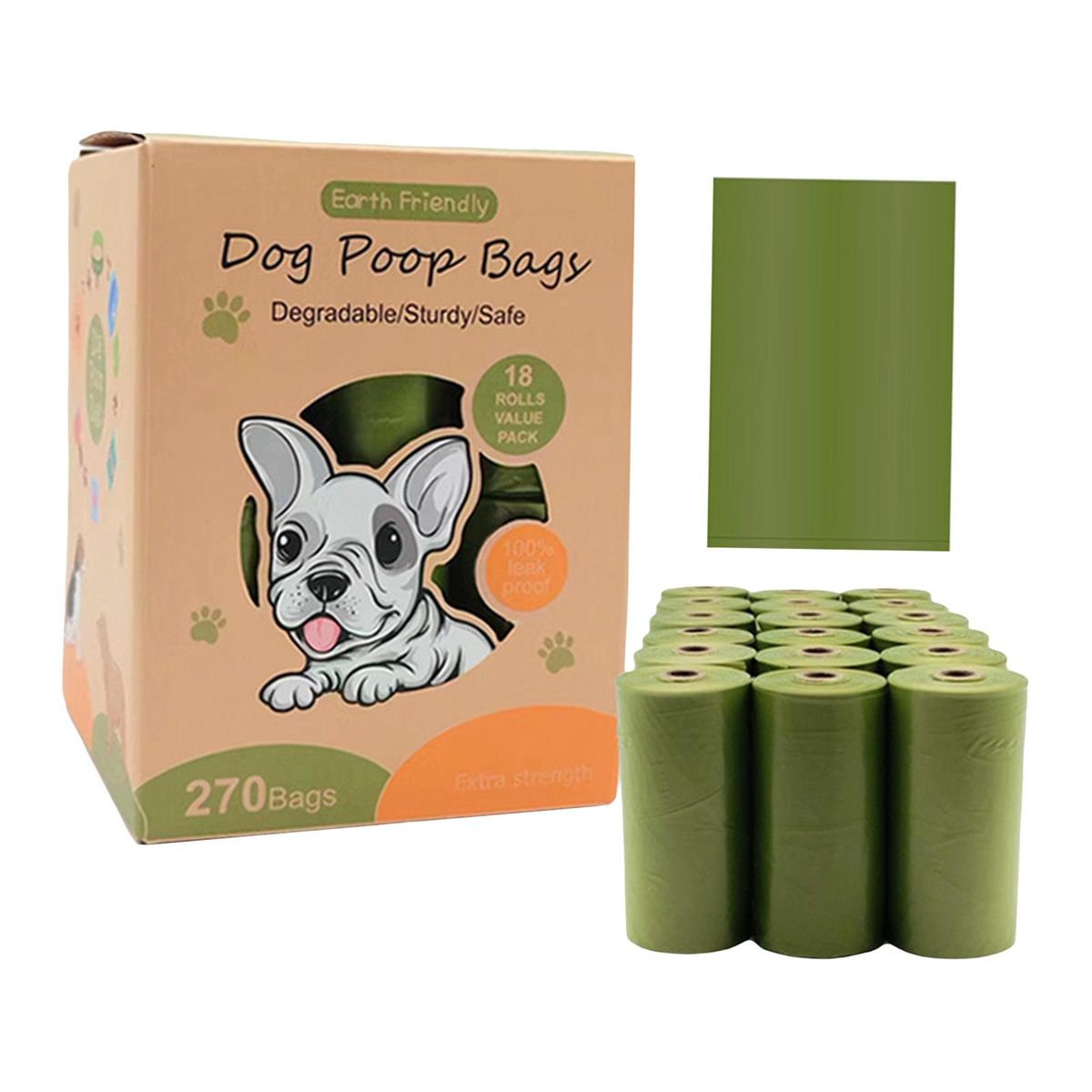 Dog  Bag Refills Replacements Leakproof Rolls For 740g