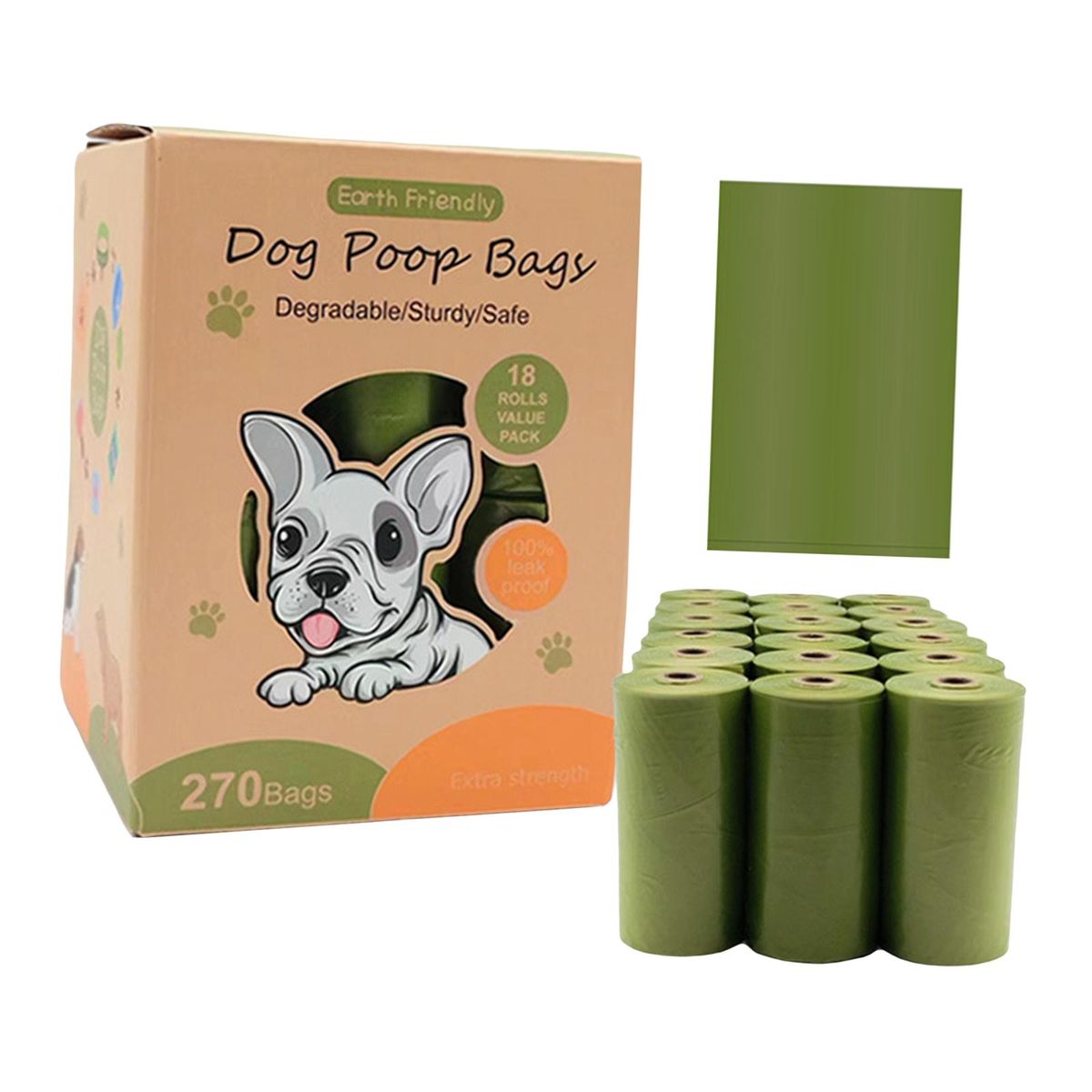 Dog  Bag Refills Replacements Leakproof Rolls For 740g