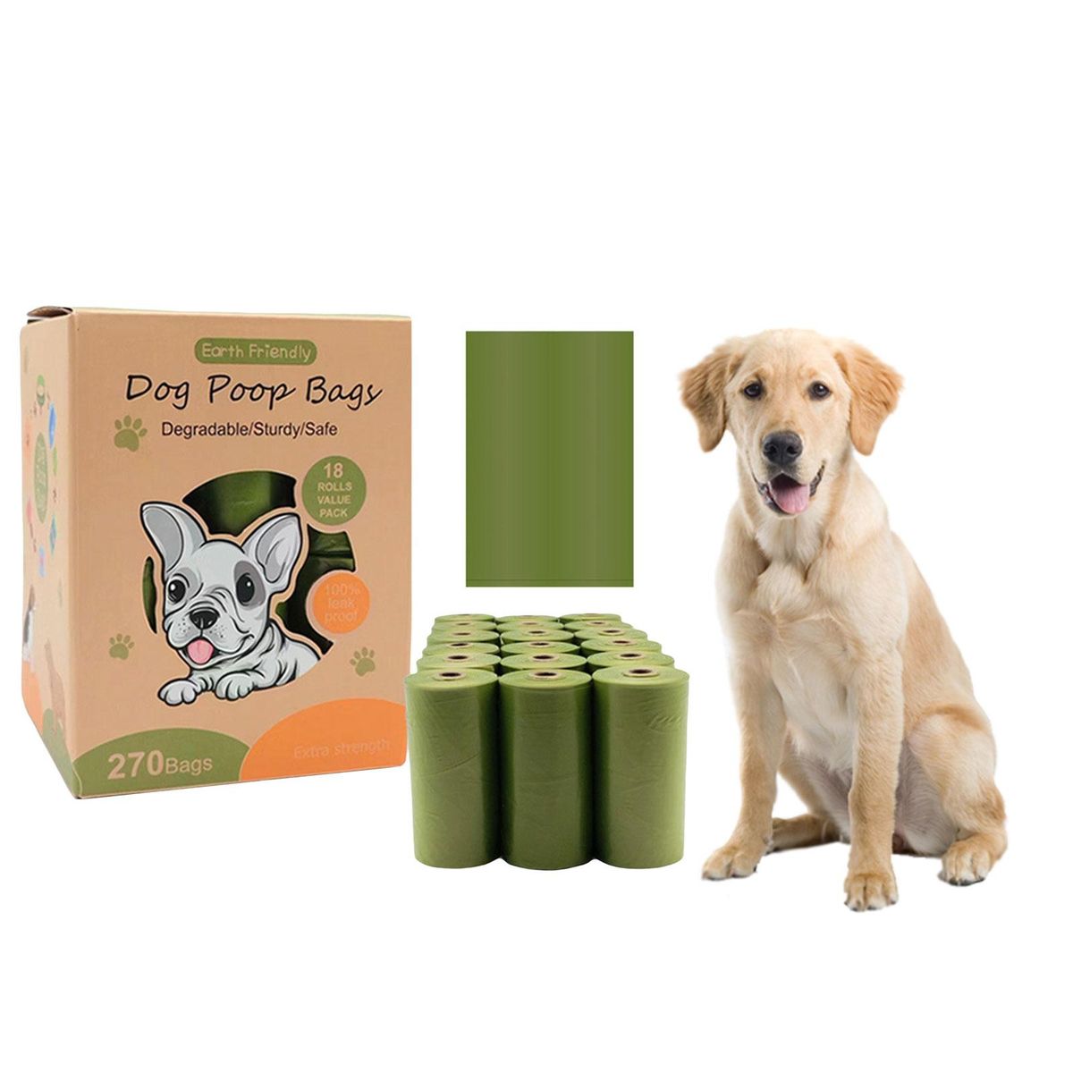 Dog  Bag Refills Replacements Leakproof Rolls For 740g