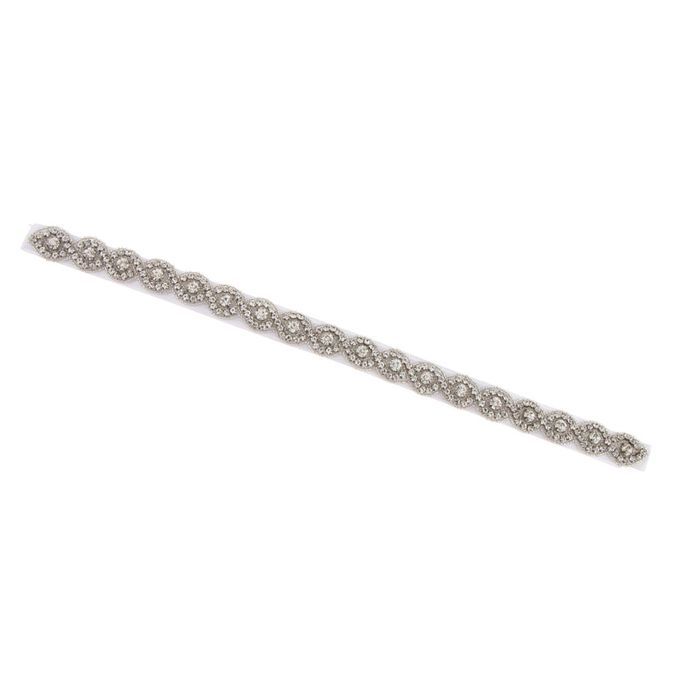 Gorgeous Crystal Wedding Dress Belt Bride Bridesmaid Applique White