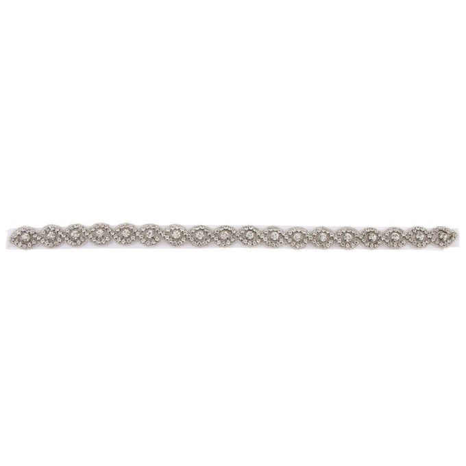 Gorgeous Crystal Wedding Dress Belt Bride Bridesmaid Applique White
